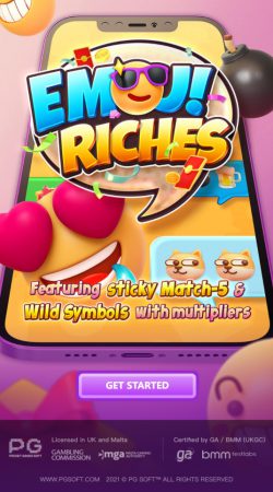 Emoji Riches ฟีเจอร์พิเศษของเกม สล็อต PG jokerslot